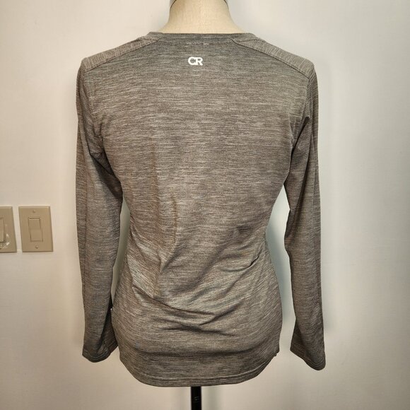 Club Ride Technical Tee Womens‎ M Gray Long Sleeve MTB Round Neck Lightweight - Picture 3 of 11